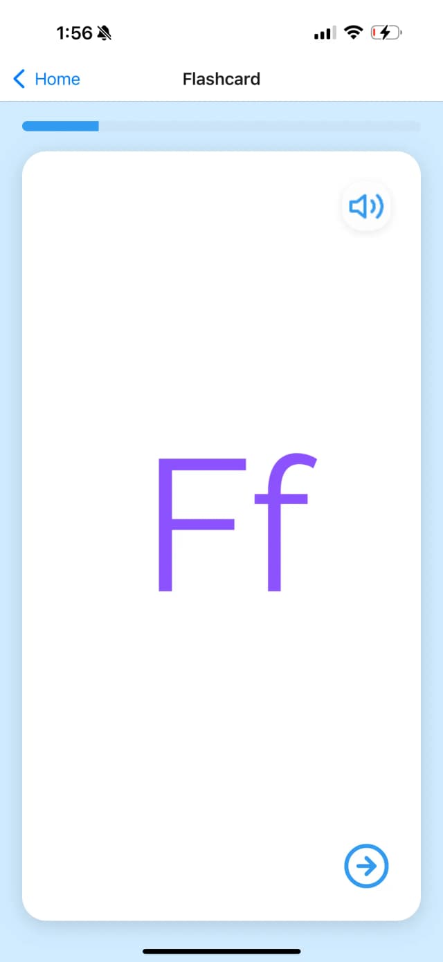 Letter F Back