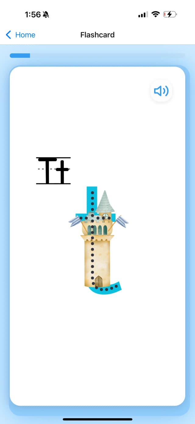 Letter T Front